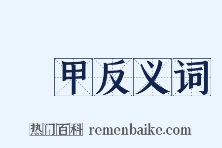 鎧甲反义词是什么意思的图片